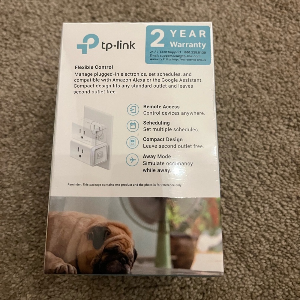 TP-Link White Smart Wi-Fi Plug Mini - Picture 2 of 5